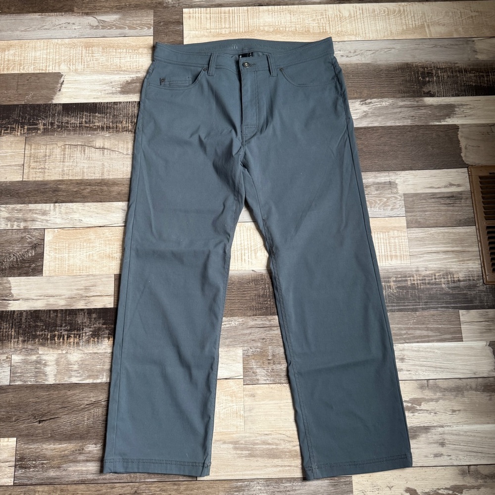 Prana Men's Brion Pants Size 36 Grey Blue
